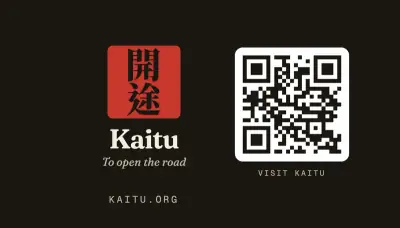 Kaitu press kit: Kaitu business card (seal, back)