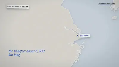 A still from “The Yangtze River Delta, measured”